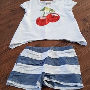 Cute cherry girls outfit